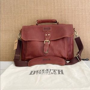 ❌SOLD❌ Duluth Trading All Business Leather Briefcase